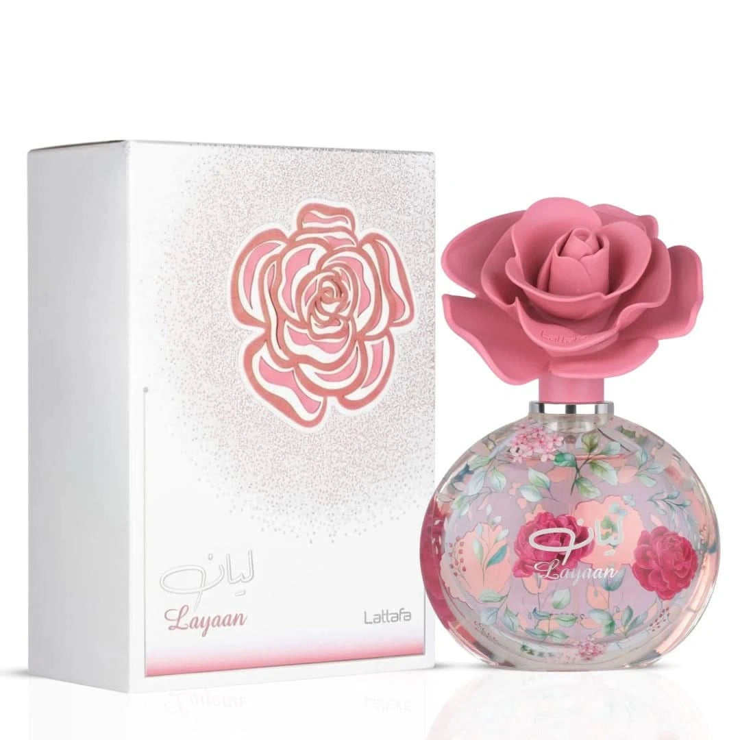 Layaan Eau de Parfum Spray 75ml (2.5 oz) by Lattafa | Intense Oud