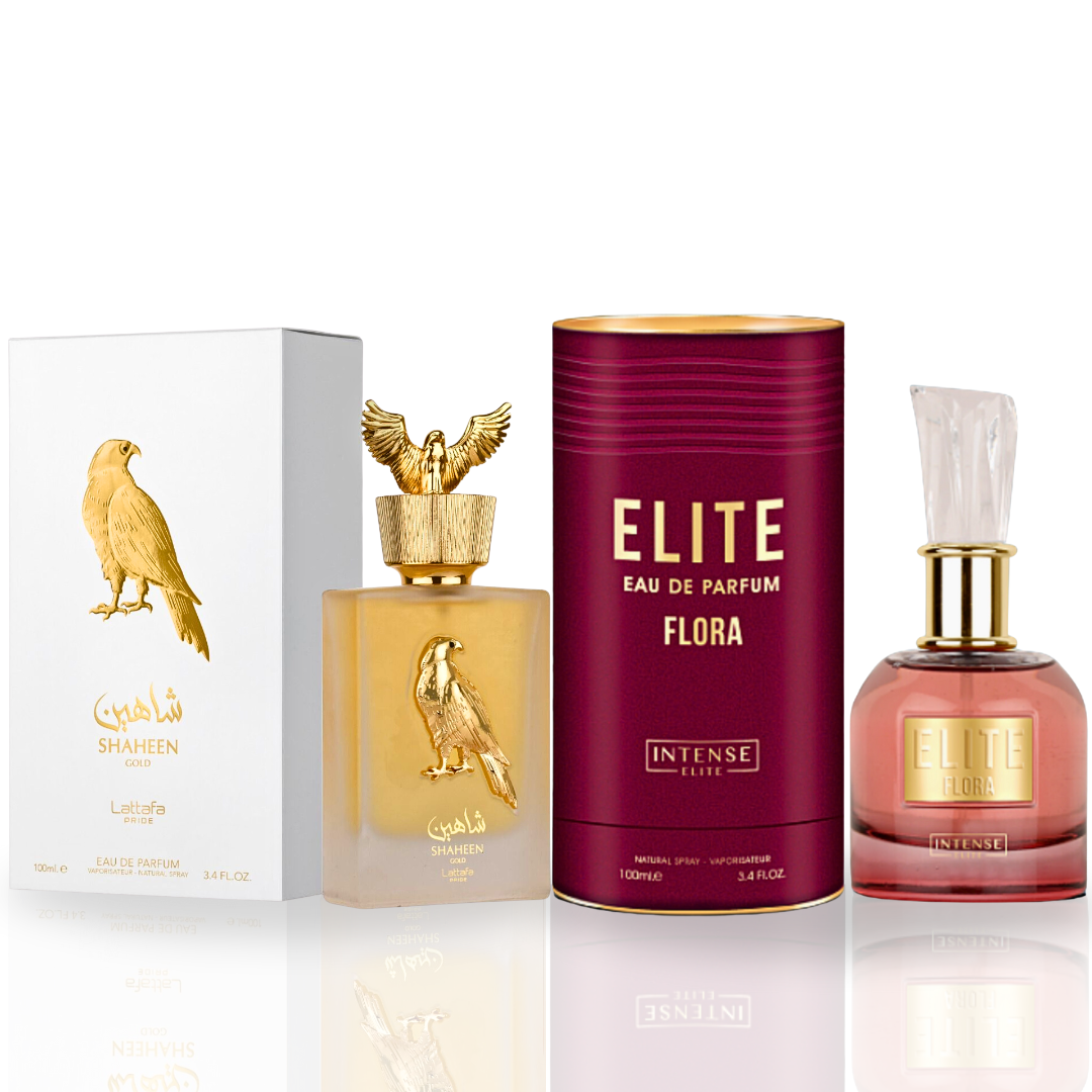 Elite Flora EDP 100ML & Shaheen Gold EDP 100ML Bundle | Intense Oud