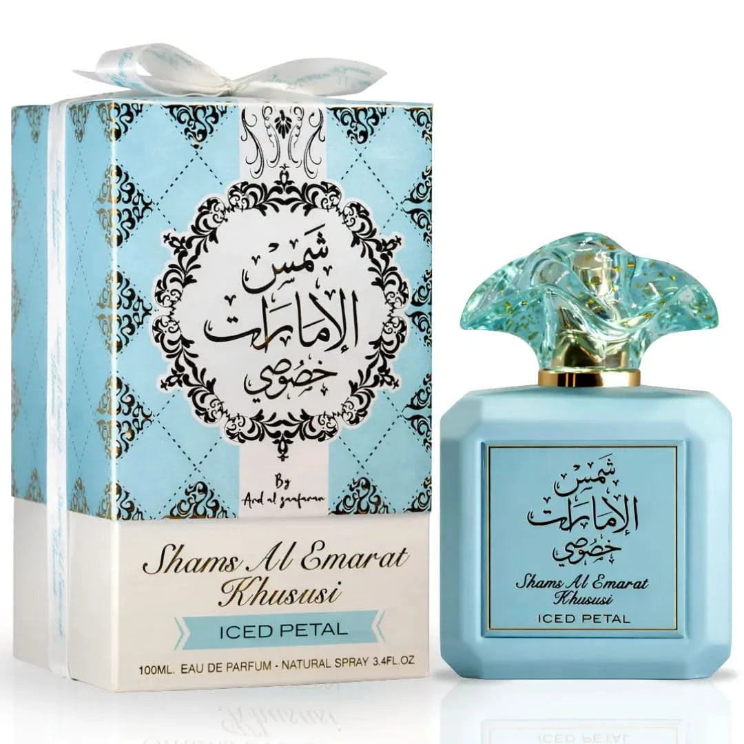 Ard Al Zaafaran Shams Al Emarat Khususi Iced Petal EDP, Unisex, 3.4 oz
